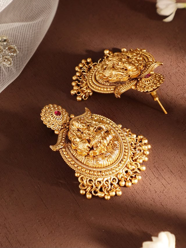 Temple Art Lakshmi Earrings
