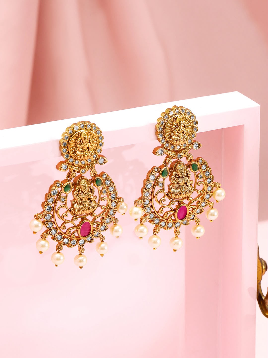 Divine Temple Drop Earrings