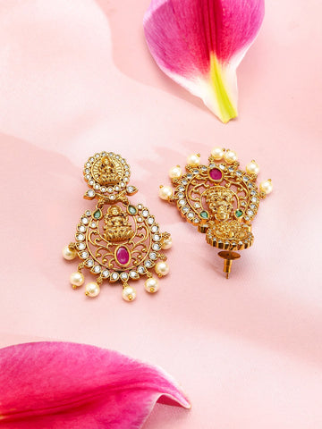 Divine Temple Drop Earrings