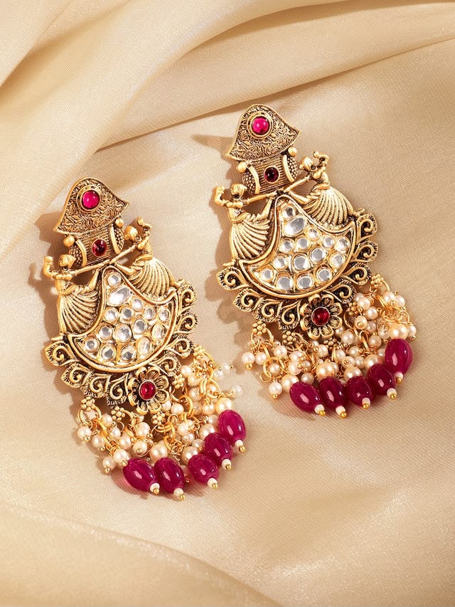 Red Aura Earrings