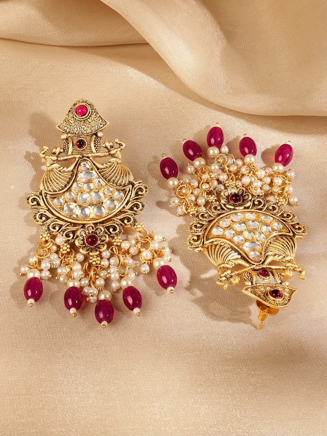 Red Aura Earrings