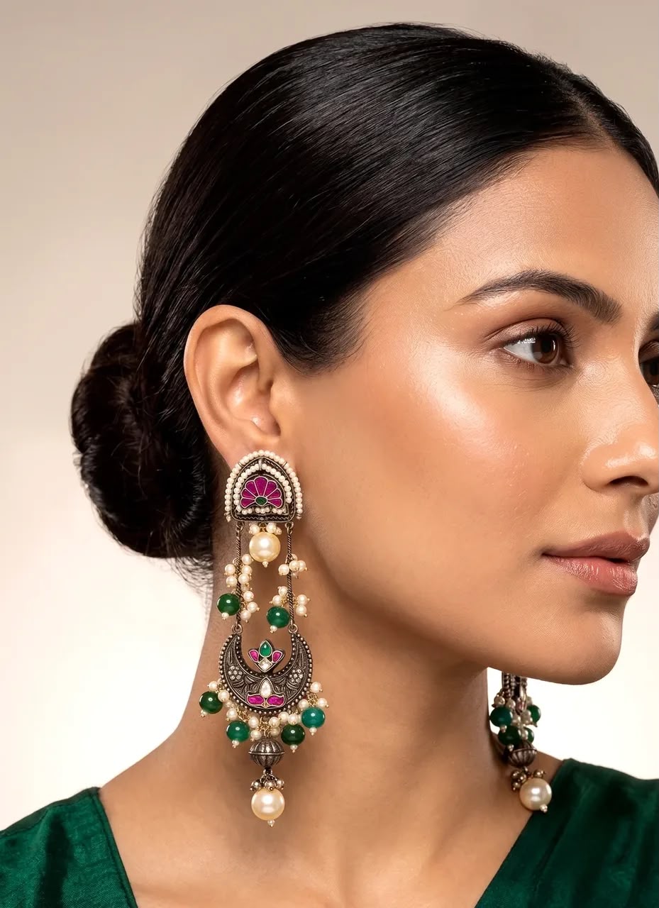 The Pearl Heritage Chandbali Earrings