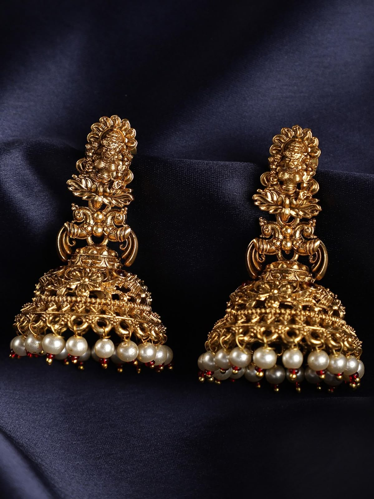 Temple Gold Jhumkas