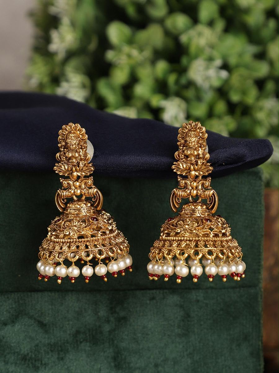 Temple Gold Jhumkas