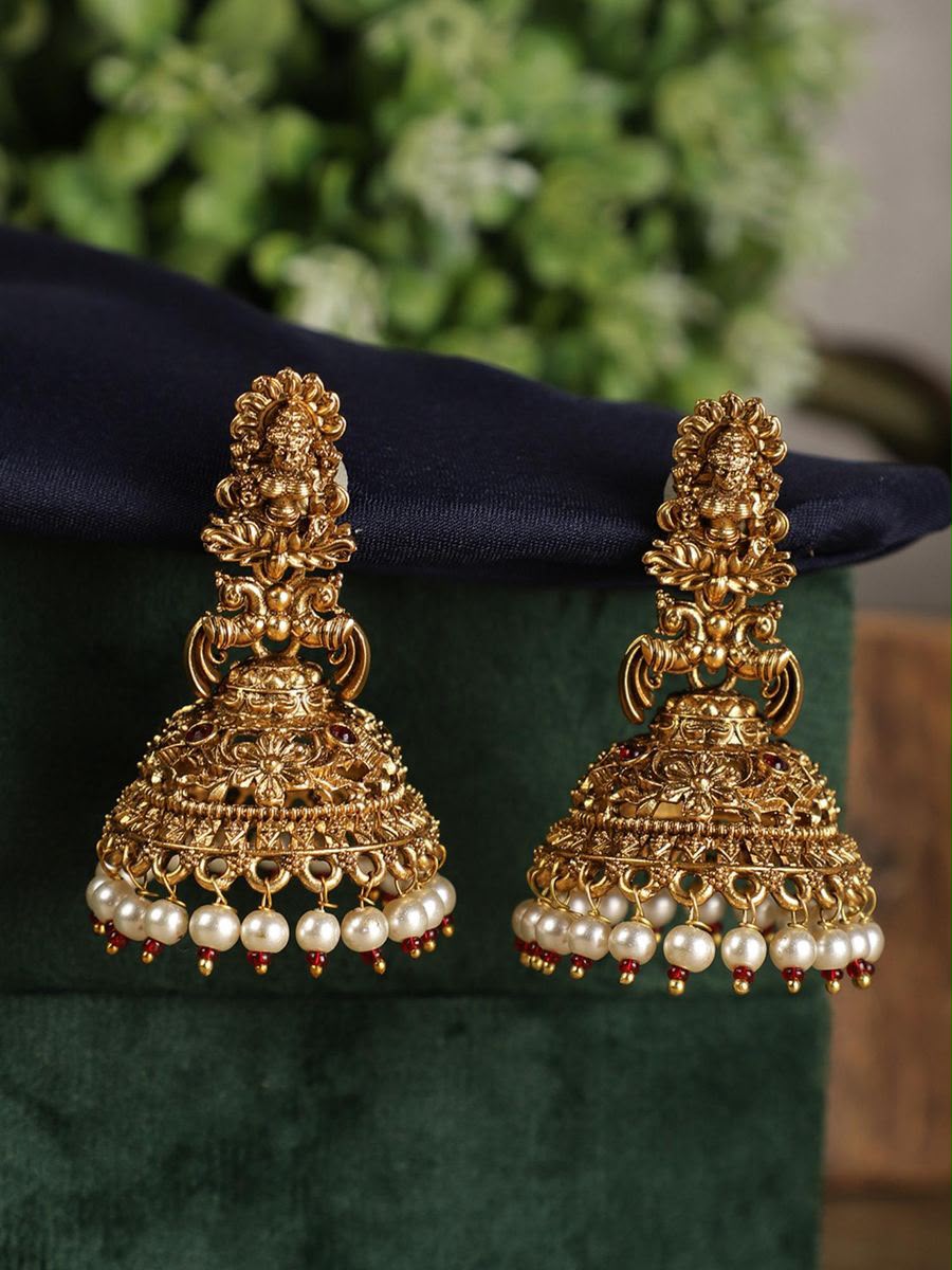 Temple Gold Jhumkas