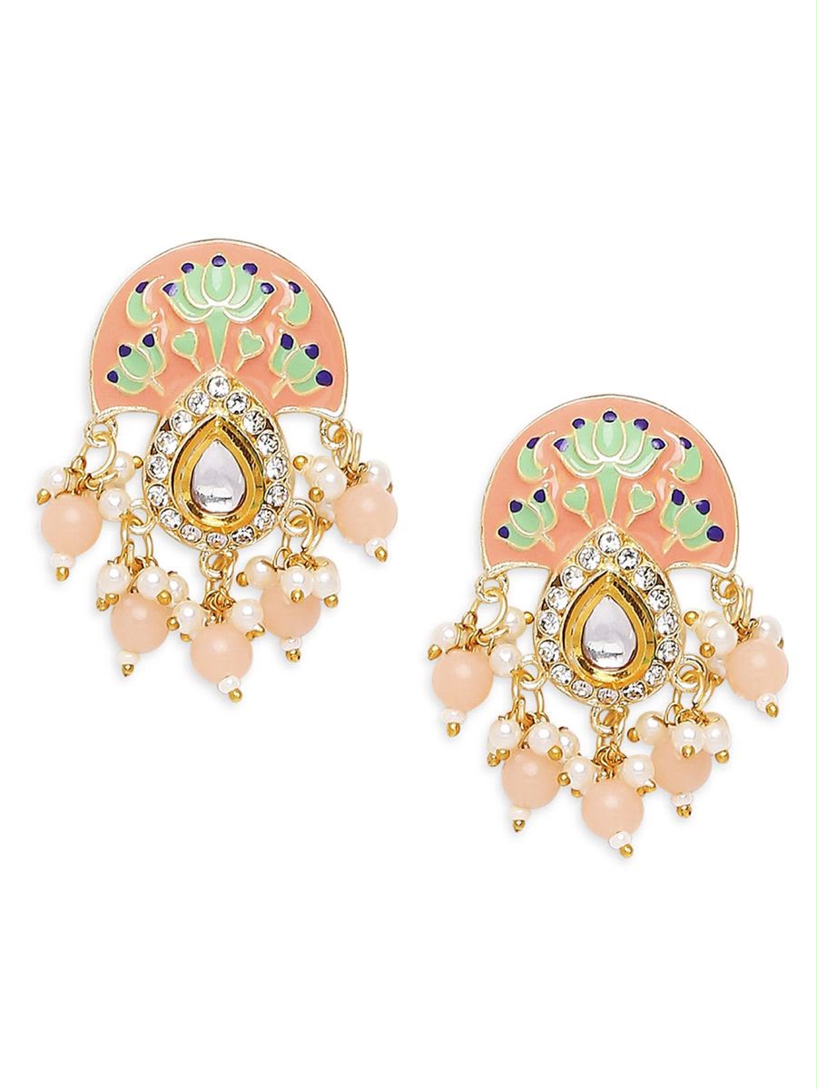 Meenakari Ethnic Drop Earrings