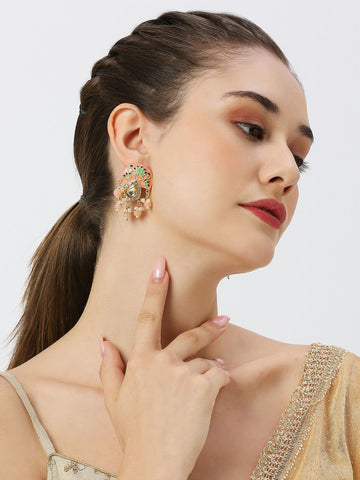 Meenakari Ethnic Drop Earrings