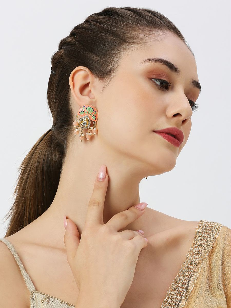 Meenakari Ethnic Drop Earrings