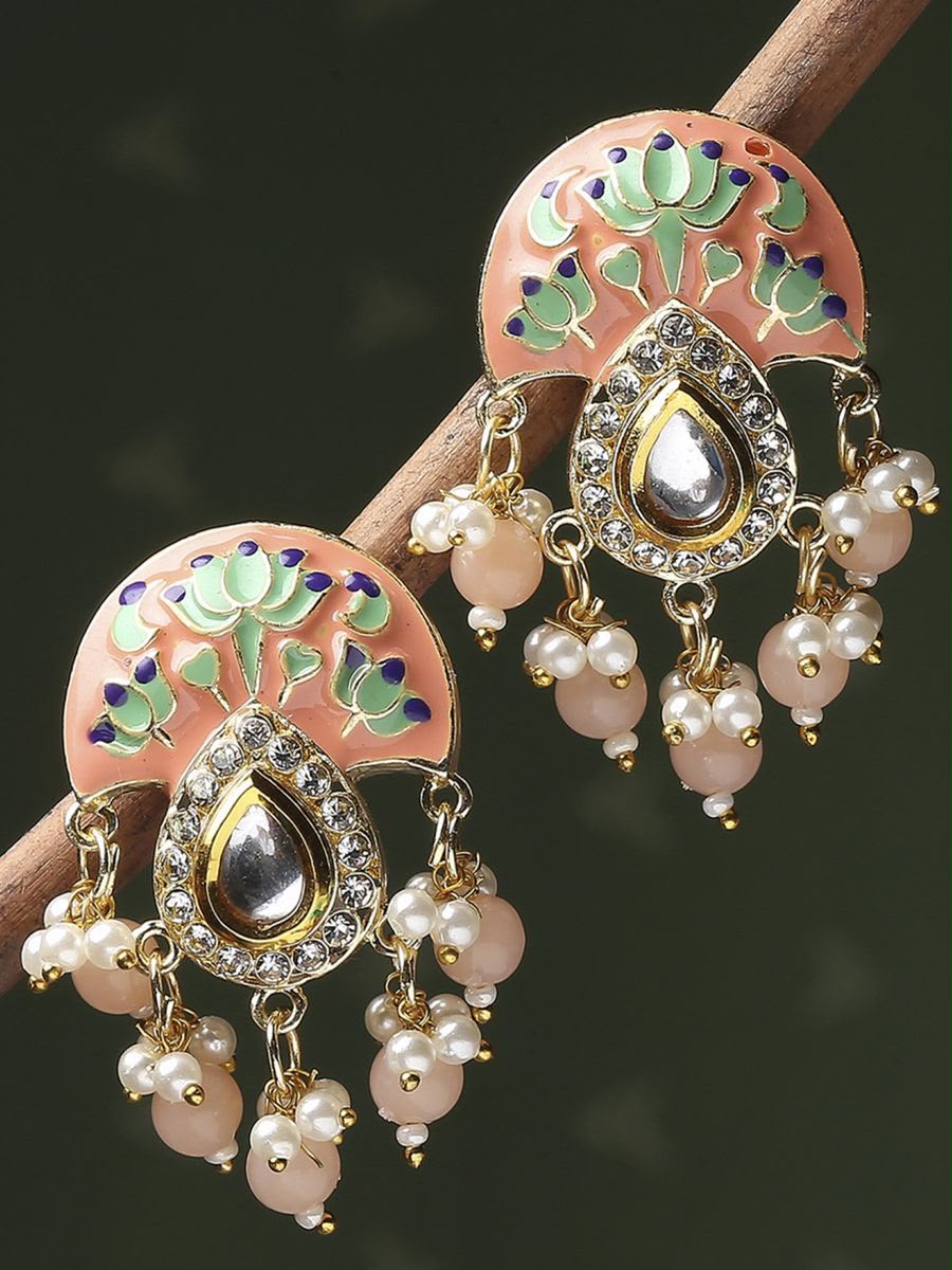 Meenakari Ethnic Drop Earrings