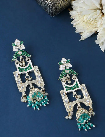 Enamel Meenakari Dangle Earrings