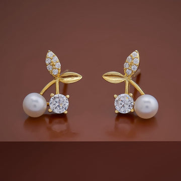 Pearl Diamond Cut Earring