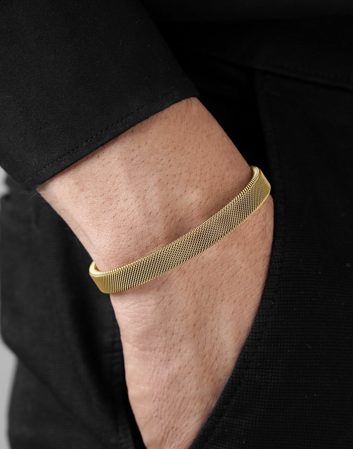 Mesh Cuff Men's Bracelet