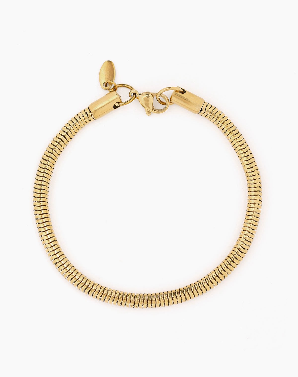 Round Snake Chain 4 MM Men's Bracelet