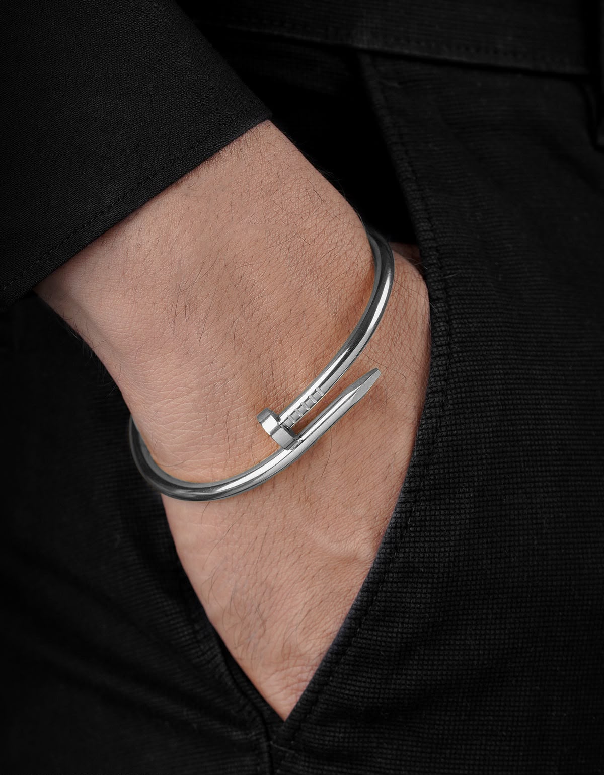 Zayden Solid Nail Men's Bracelet