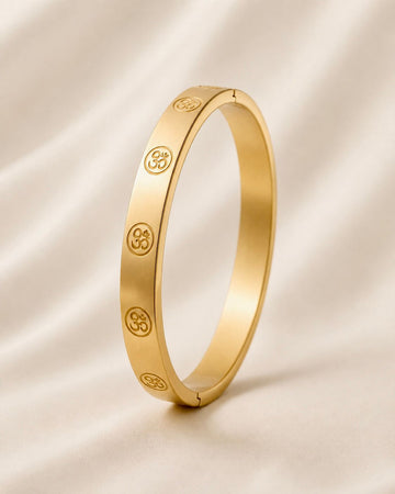 Divine Om Namah Shivaya Gold Bracelet