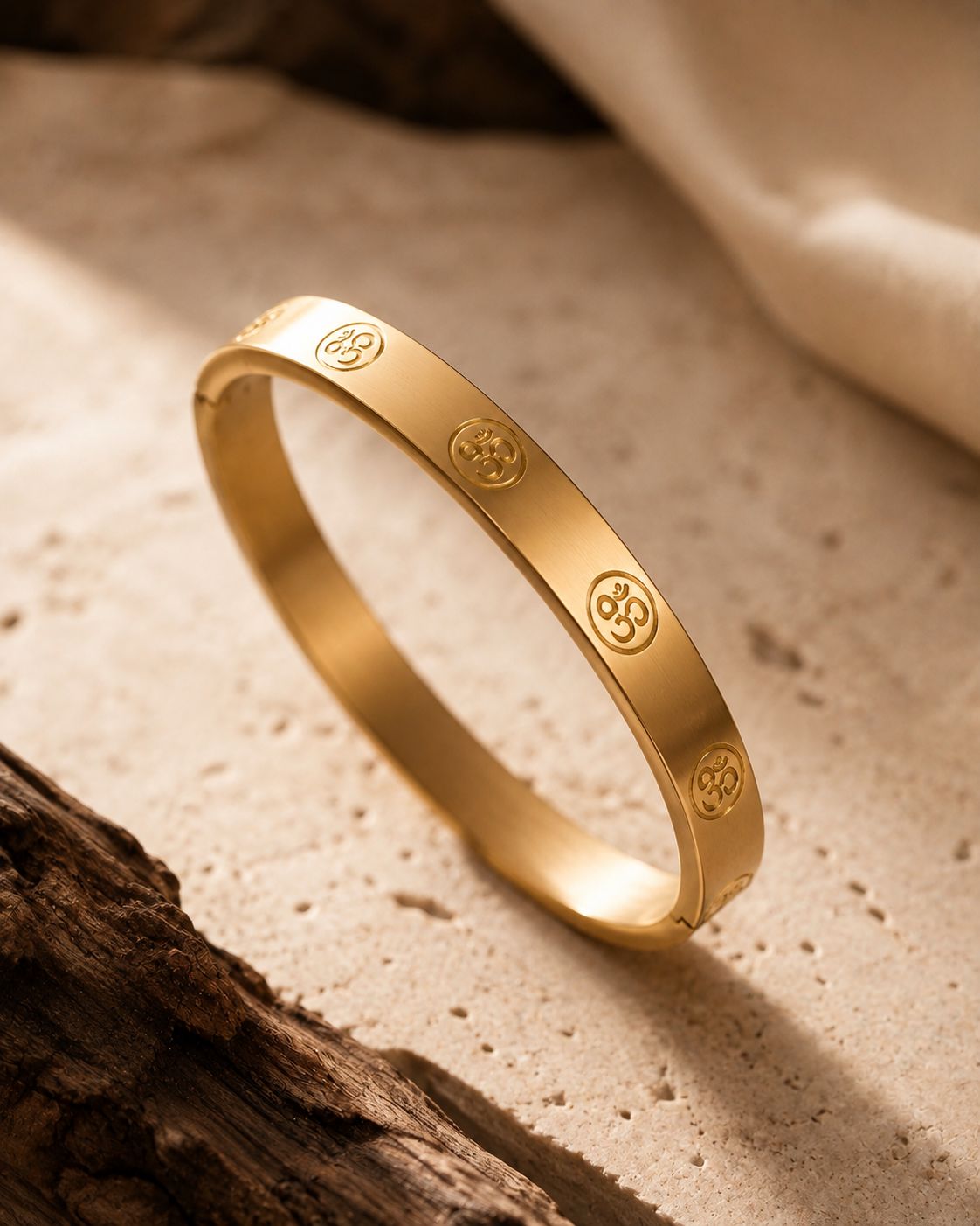 Divine Om Namah Shivaya Gold Bracelet