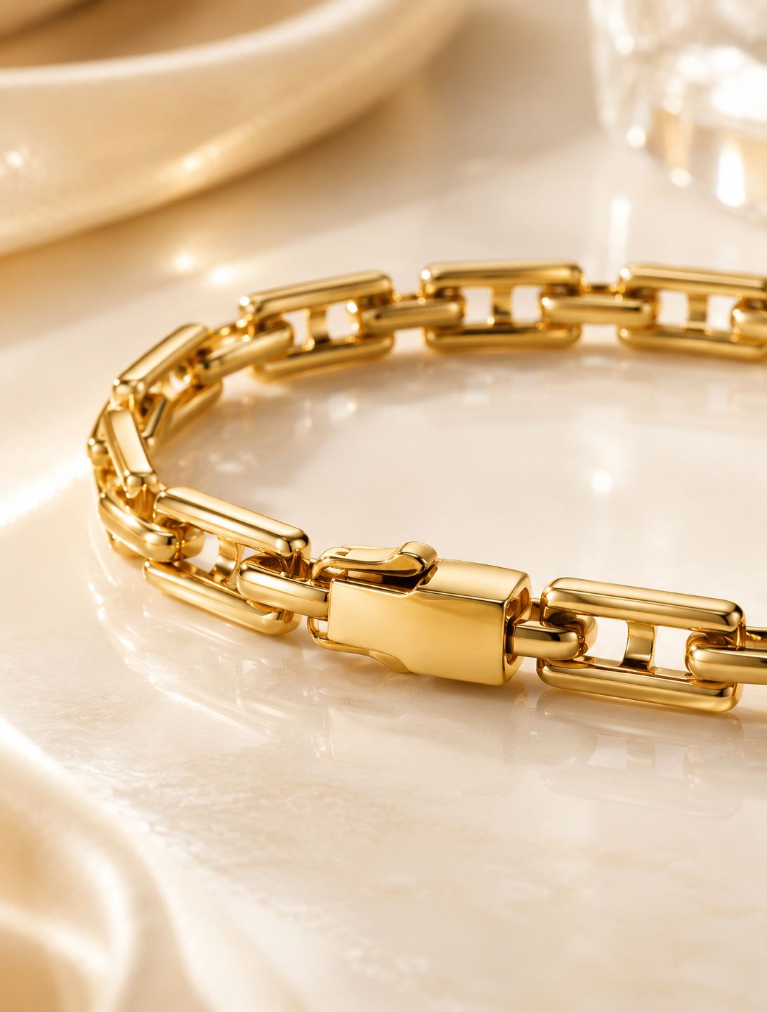 Timeless Gold Link Chain Bracelet – Classic Luxe Edition