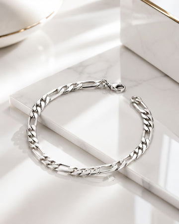 Classic Silver Curb Link Bracelet
