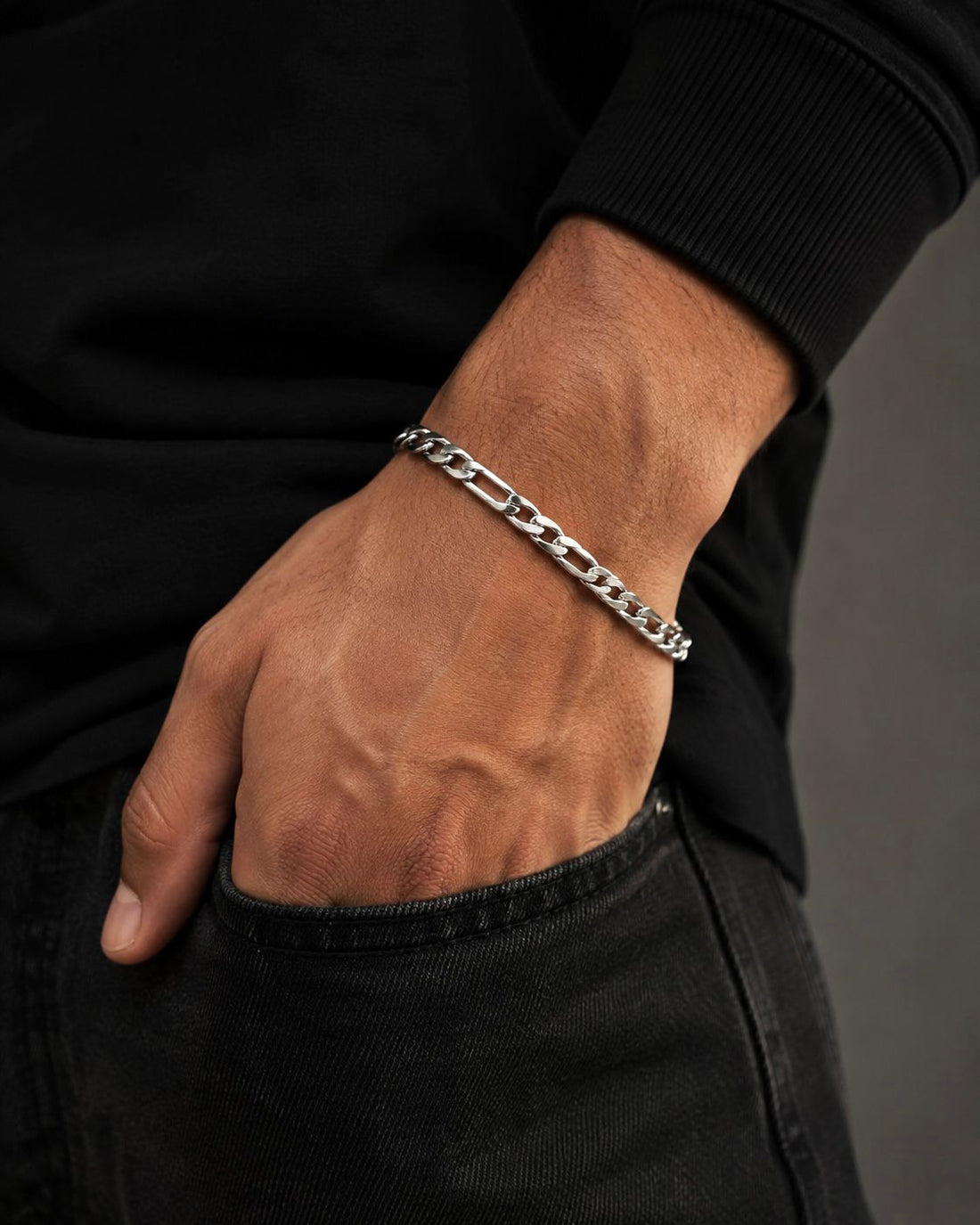 Classic Silver Curb Link Bracelet