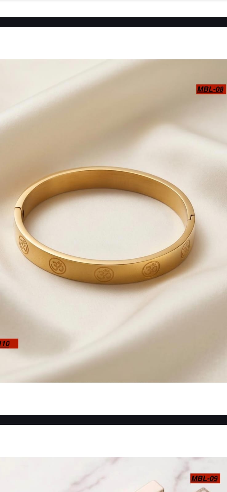 Divine Om Namah Shivaya Gold Bracelet