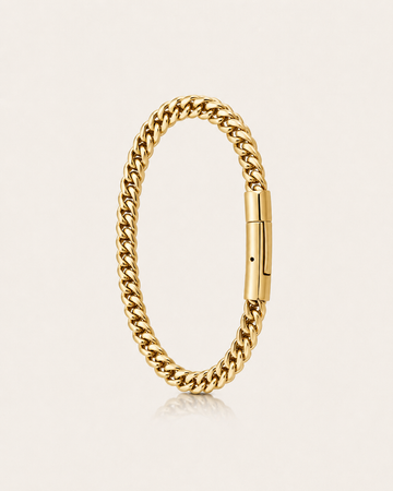 Classic Braided Gold Chain Bracelet
