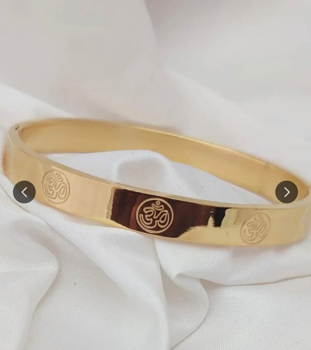 Divine Om Namah Shivaya Gold Bracelet